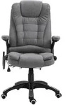 MASSAGESESSEL Chefsessel Gamingstuhl Drehstuhl Massageb&uuml;rostuhl Grau
