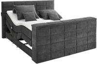 Boxspringbett Denver Anthrazit ca. 180x200 cm mit Topper