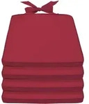 STUHLKISSEN Pia 45/40/5 cm Rot 4tlg