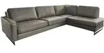 ECKSOFA VILNIUS Anthrazit Lederfaserstoff
