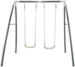 Schaukel Double Swing in Wei&szlig;/Anthrazit