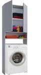 Waschmaschinenschrank LONA Grau ca. 64x182x27cm