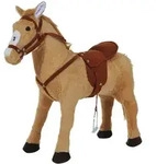 KINDER SCHAUKELTIER, Beige, Pl&uuml;sch+ Eisen