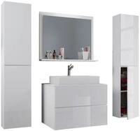 Badezimmer Lendas 5-tlg. ca. 147 cm Wei&szlig;