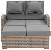 Loungegarnitur 2-teilig Bahia Tobago Holz/Metall mit Kissen