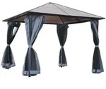 GARTENPAVILLON inkl. Seitenteile und PC-Dach