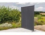 Sichtschutz Textil Silber/Grau