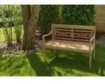 Gartenbank Echtholz Teak 2-Sitzer Sumatra