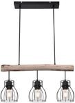 H&auml;ngeleuchte Mina Schwarz/Natur max. 25 Watt