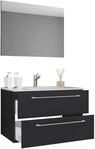 Badezimmer Badinos 3-tlg. Schwarz