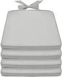 STUHLKISSEN Pia 45/40/5 cm Hellgrau 4tlg
