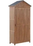 GARTENSCHRANK Akazienholz braun 200/100 cm Savoca