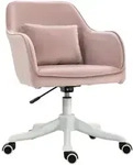 MASSAGE B&uuml;rostuhl Drehstuhl Arbeitstuhl mit Vibrationsfunktion Samt Rosa