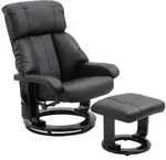 RELAXSESSEL mit Liegefunktion Massagesessel inkl. Hocker Fernsehsessel drehbar