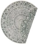Flachwebeteppich Lilja Gr&uuml;n &Oslash; ca. 140cm