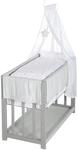 BEISTELLBETT Sternenzauber grau 3in1 Set 90 x 45 cm