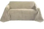 TAGESDECKE Romantica Wildleder Optik 210/280 cm Natur
