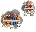 Kinderregal-Set Boarti Grau