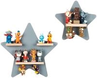 Kinderregal-Set Boarti 2-tlg. Grau