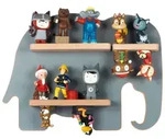 Kinderregal Boarti Grau