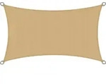 SONNENSEGEL SolVision PS9 200/400 cm rechteckig Sand PE