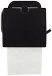 Toilettenpapierhalter aus Metall in Schwarz
