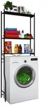 Waschmaschineschrank TUBAS Schwarz ca. 64x160x25cm