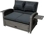 Loungesofa Nizza Schwarz