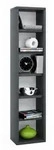 CD-Regal Elementa in Schwarz, B: 21 cm