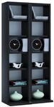 CD-Regal Milano in Schwarz, B: 42 cm
