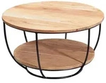 Couchtisch "WL5.957" , &Oslash; ca. 60 cm, aus Akazie