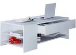Couchtisch Tindus ca. 100x50x35 cm Wei&szlig;