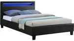 POLSTERBETT MIT LED MIRASOL 120x200 cm schwarz