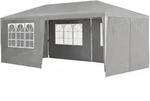 PARTYZELT Gartenzelt dunkelgrau 3x6 m