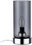 Tischleuchte Pinja in Grau/Chromfarben max. 20 W