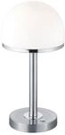LED-Tischleuchte Berlin in Wei&szlig;/Nickel max. 1x4 Watt