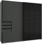 Schwebet&uuml;renschrank Saigon ca. 225x210 cm Graphit/Schwarz