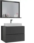 Badezimmer Lendas 3-tlg. ca. 80 cm Anthrazit