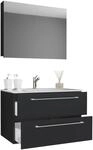 Badezimmer Badinos 3-tlg. Schwarz