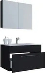 Badezimmer Bandinos Schwarz/Wei&szlig; 3-tlg.