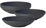 SCHALE FLACH Manufacture Rock schwarz &oslash; 23,5 cm 6er Set