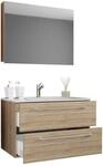 Badezimmer Badinos 3-tlg. Sonoma Eiche