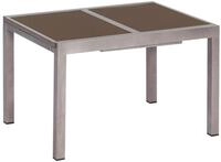 Gartentisch ausziehbar ca. 180x90 cm Alu/Glas