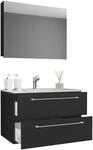 Badezimmer Badinos 3-tlg. Schwarz