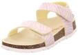 Superfit M&auml;dchen Fussbettpantoffel Sandale, Gelb Rosa 6010, 25 EU Weit