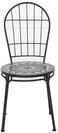 Gardenson Stapelstuhl Mosaik ca. 43x93,5x49 cm Schwarz