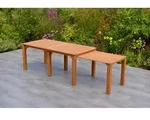 Gartentisch Flex Braun Akazie ausziehbar ca. 90x76x185cm