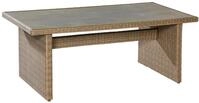 Gartentisch Metall/Kunststoff/ Glas L: 200 cm