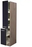 Apothekerschrank Anthrazit/Eiche