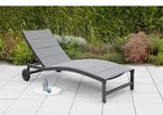 Sonnenliege San Marino Metall/ Textil verstellbar mit R&auml;der